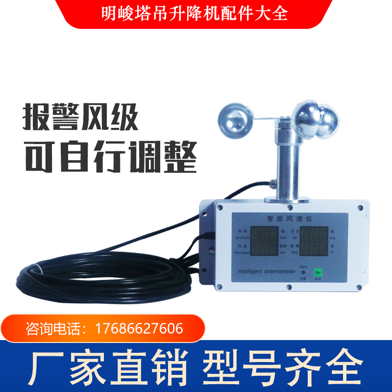 塔吊风速仪报警仪塔机配件智能风速仪量风仪测风仪24V220V110V