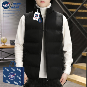 NASA GAVK2023秋冬季新款潮牌百搭棉马甲男男女同款情侣潮流上衣