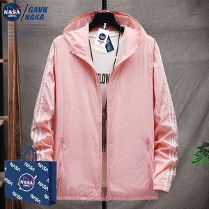 NASA GAVK2024男女同款2024夏季新品情侣百搭潮牌运动运动防晒服