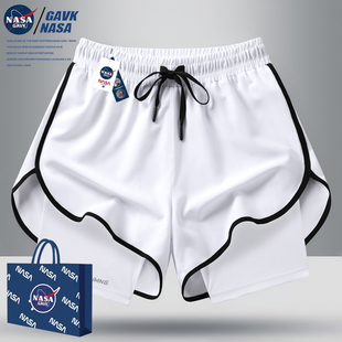 潮牌短裤 情侣男女同款 新品 NASA 五分潮流运动短裤 GAVK2024夏季 男