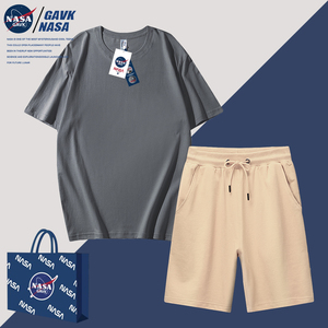 NASA GAVK2023秋冬季百搭潮牌夏季新品潮流纯棉套装男女同款情侣