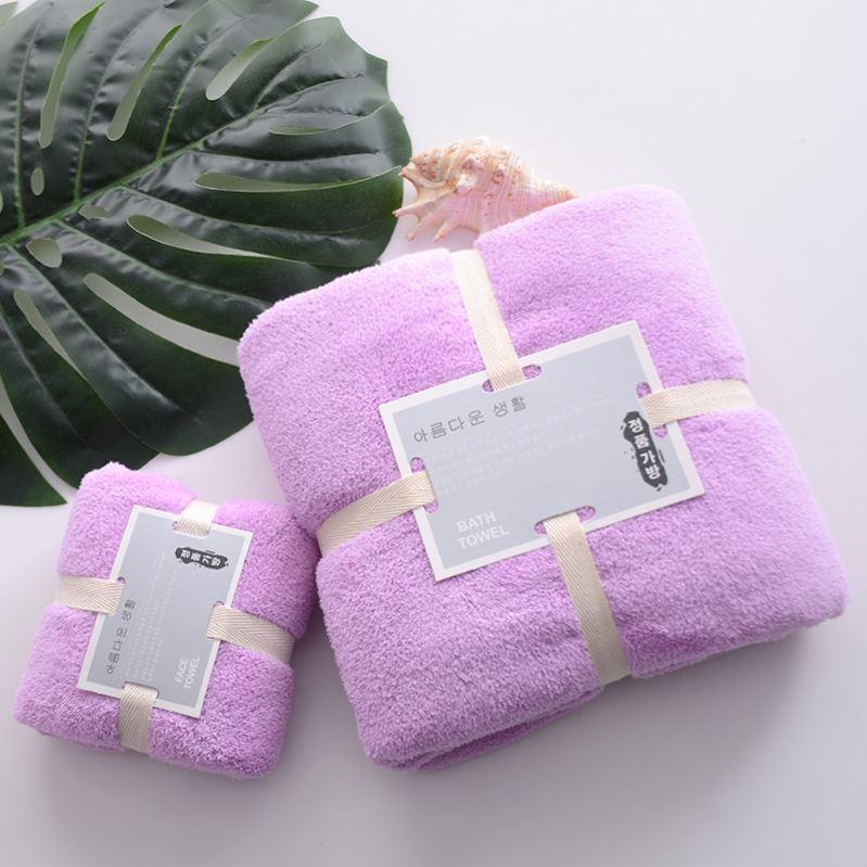 3pcs towels Soft Bath towel cotton face towel 长绒棉浴巾毛巾