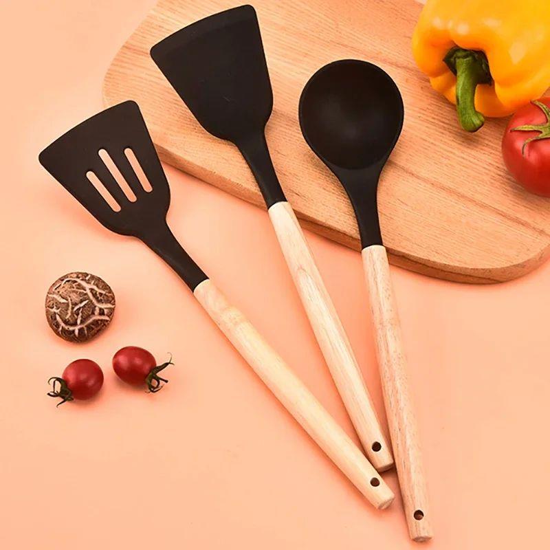 12 Pcs Silicone Kitchen Utensils Set Non-Stick Cookware for