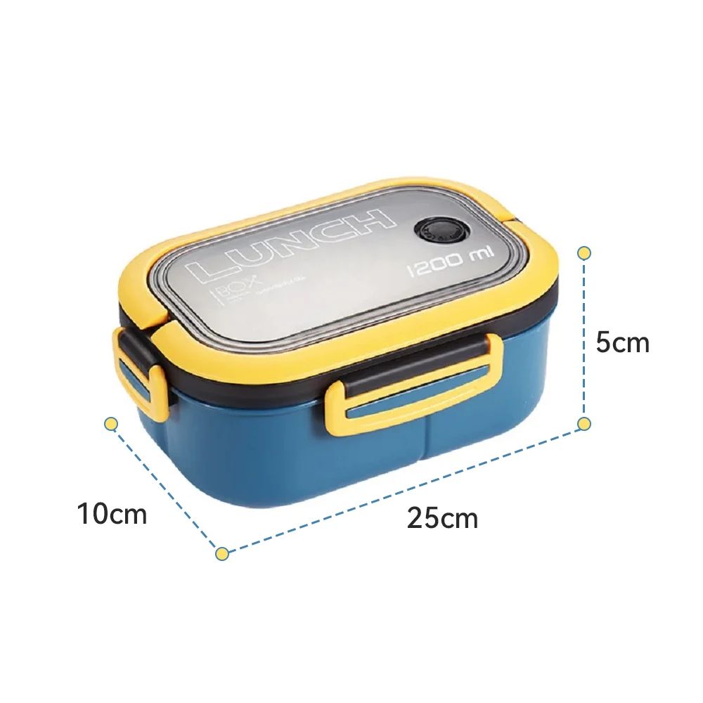 Plastic Oval Compartment Lunch Box with Multiple Layers with