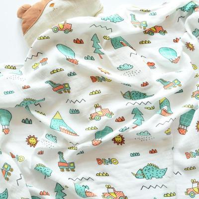 Newborn Organic Cotton Bamboo Baby Blanket Muslin Swaddle