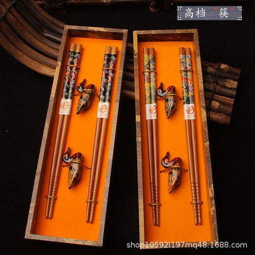 Bamboo Chopsticks Gift Set Chinese Style Retro Creative Gift