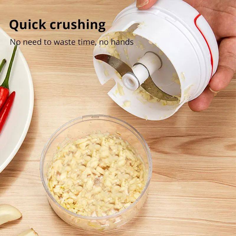1pc White Hand Pulled Garlic Grinder In The Kitchen Palm Mul