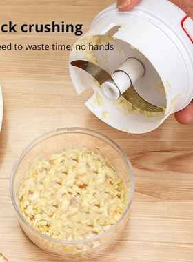 1pc White Hand Pulled Garlic Grinder In The Kitchen Palm Mul