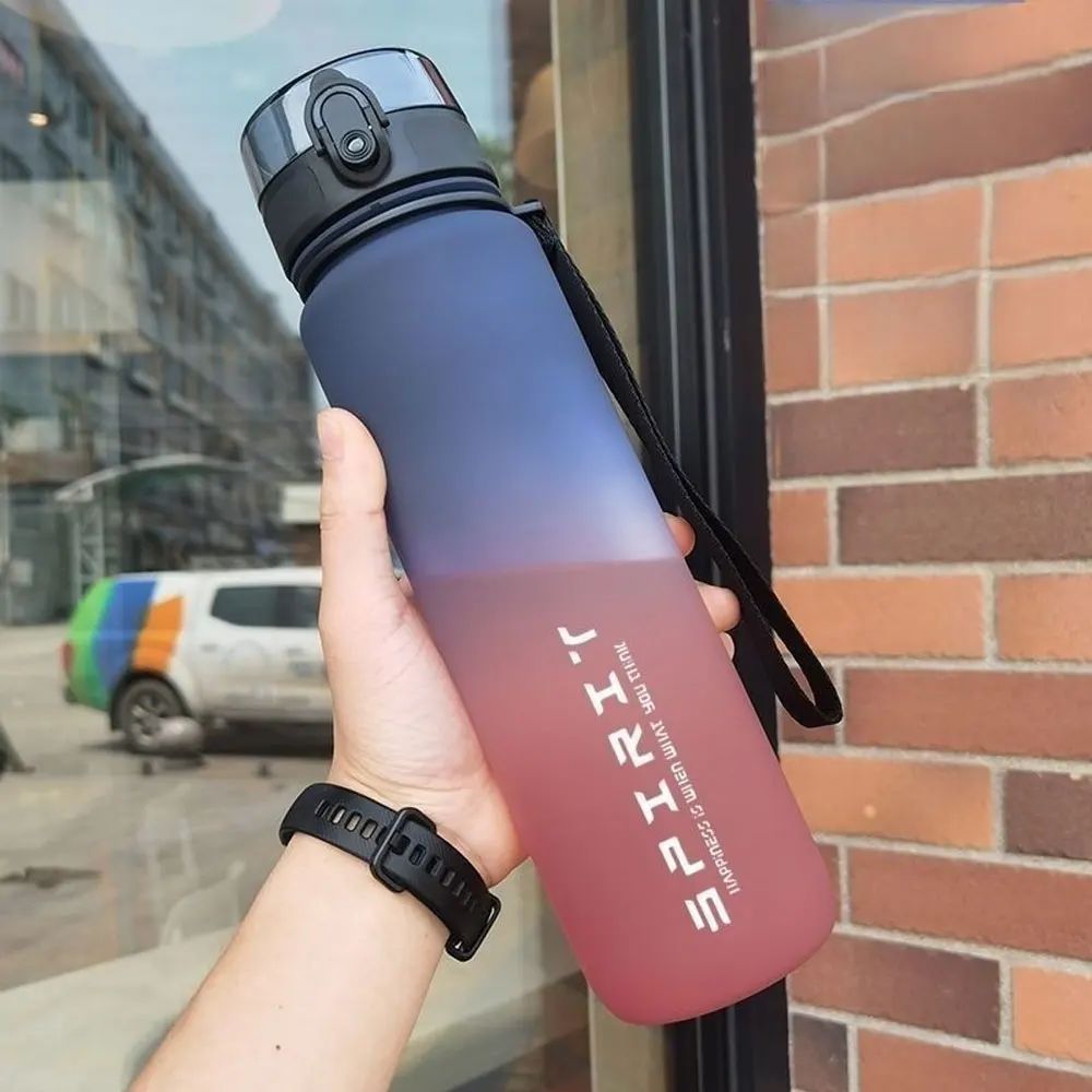 500ML/1000ML Large Capacity Sports Water Bottle Motivational