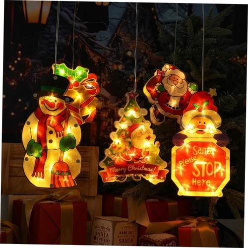 christmas LED painted suction cup hanging light String装饰灯