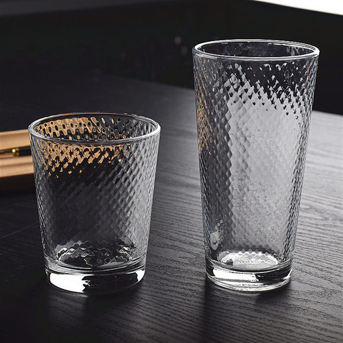 Glass Cup Tea Cup Drink Cup Mouthwash Cup Juice Cup Embossed