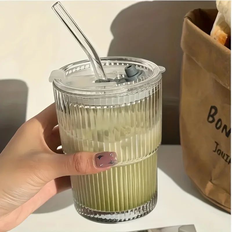 Cute Vertical Bamboo Cup Milk Coffee Water High-Value Glass