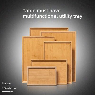 Wooden Tray High-value Rectangular Solid Wood Tea Fruit Snac