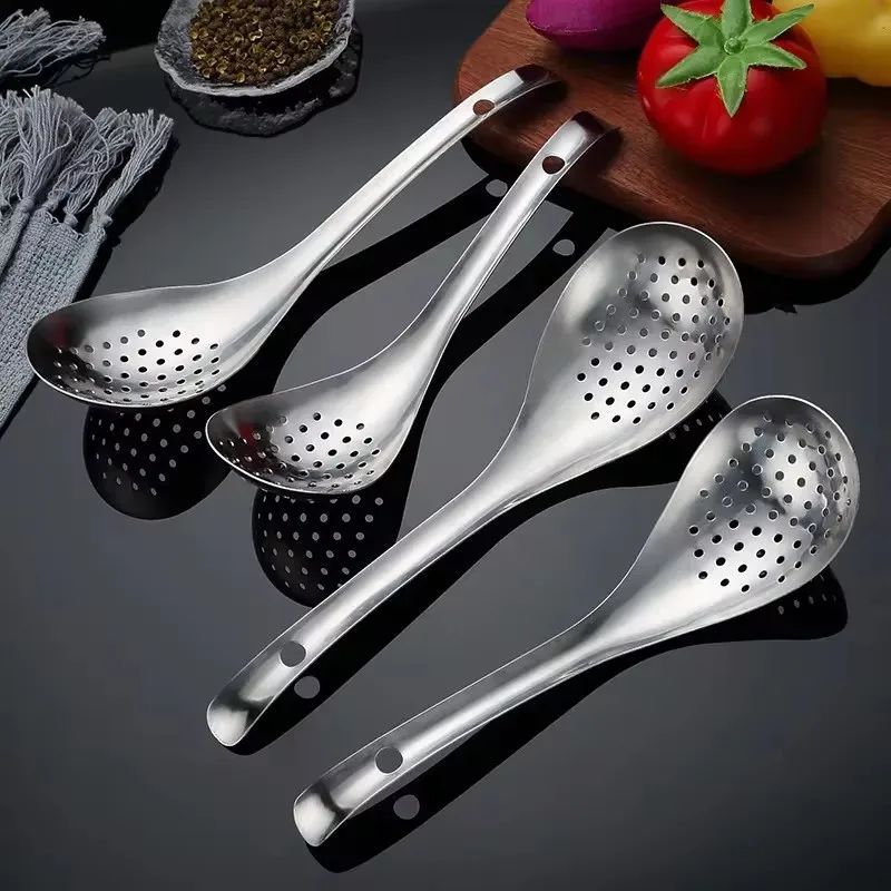 304 Stainless Steel Strainer Spoon Kitchen Colander Spoon Sp