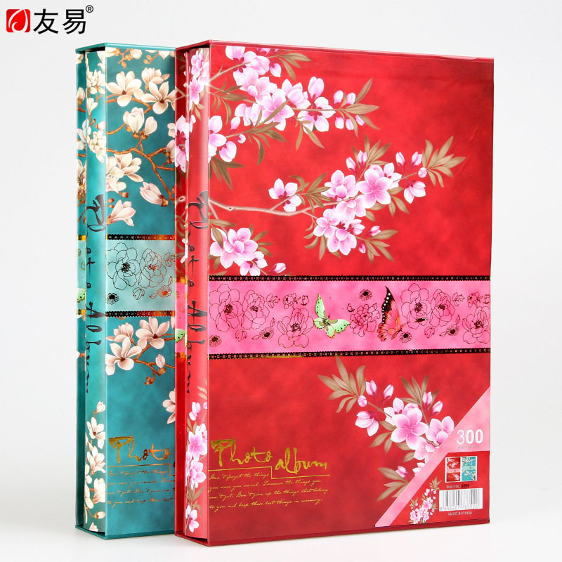 6寸相册300张盒装花卉相册本大容量家庭影集创意婚礼相簿纪念册