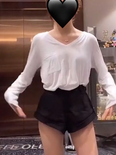 高腰短裤女A字裤温婉同款