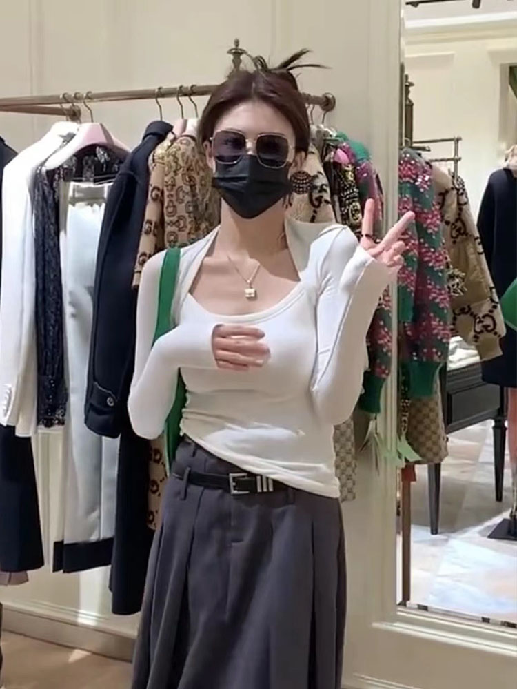 长袖韩版T恤全棉女温婉同款