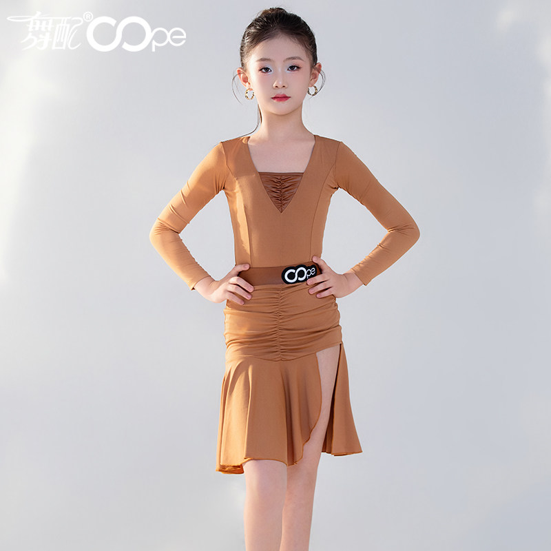 舞配女童拉丁舞长袖练功服冬季
