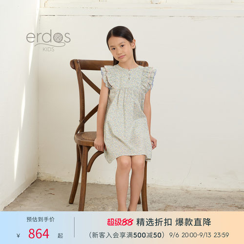夏季纯棉Liberty女童连衣裙