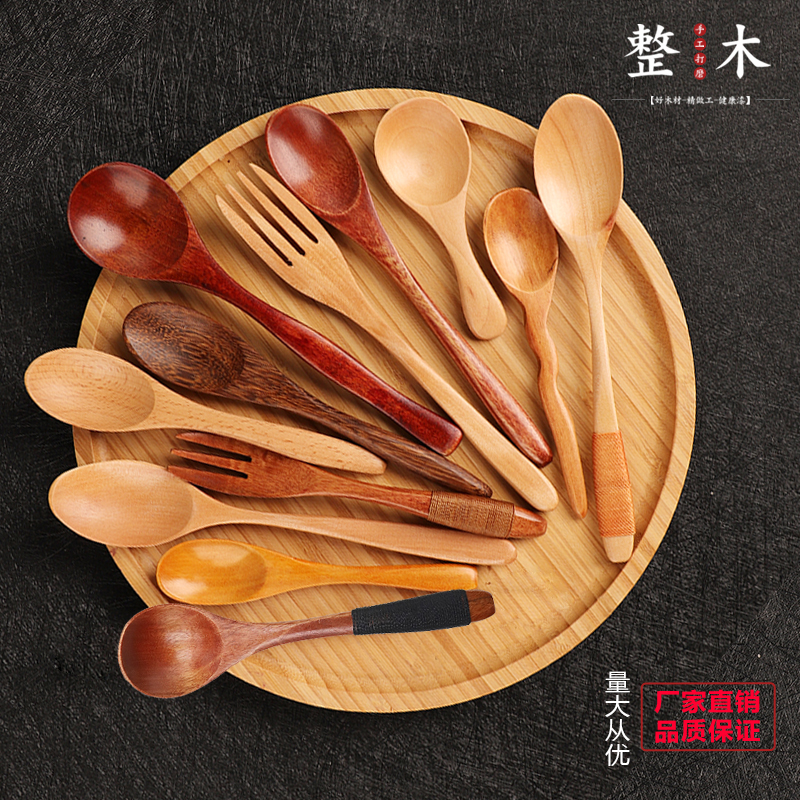 小勺子食品级实木迷你蜂蜜调料