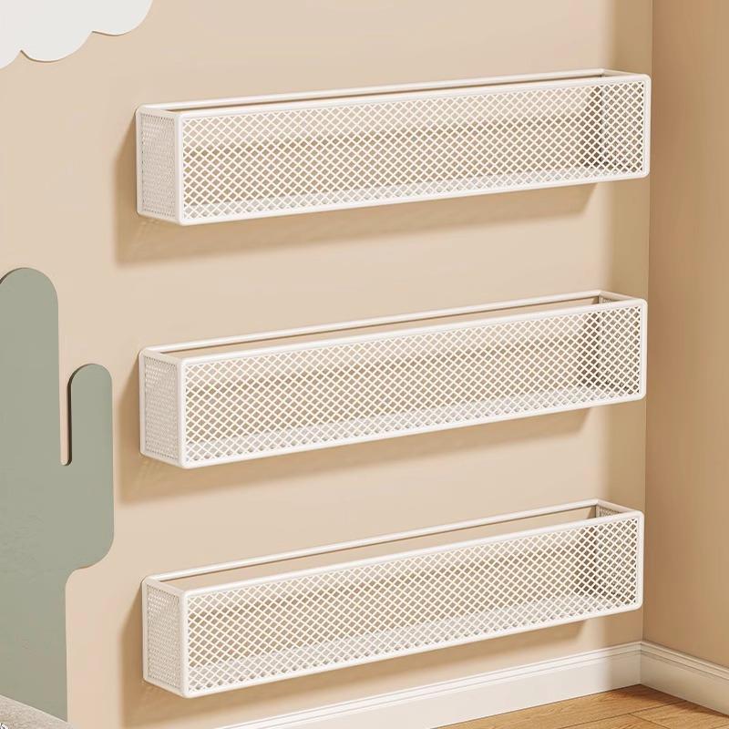 绘本收纳架儿童书架墙上壁挂简易展示架门后书本墙面免打孔置物架