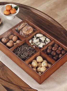 2025新款春节过年家居装饰品摆件酒柜客厅茶几果盘乔迁礼物干果盒