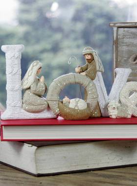 欧式英文字母摆件LOVE/FAMILY家居桌面装饰品节日礼物