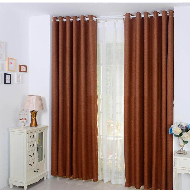 柯桥窗帘 时尚简约单面光压花窗帘成品 酒店宾馆工程遮光窗帘