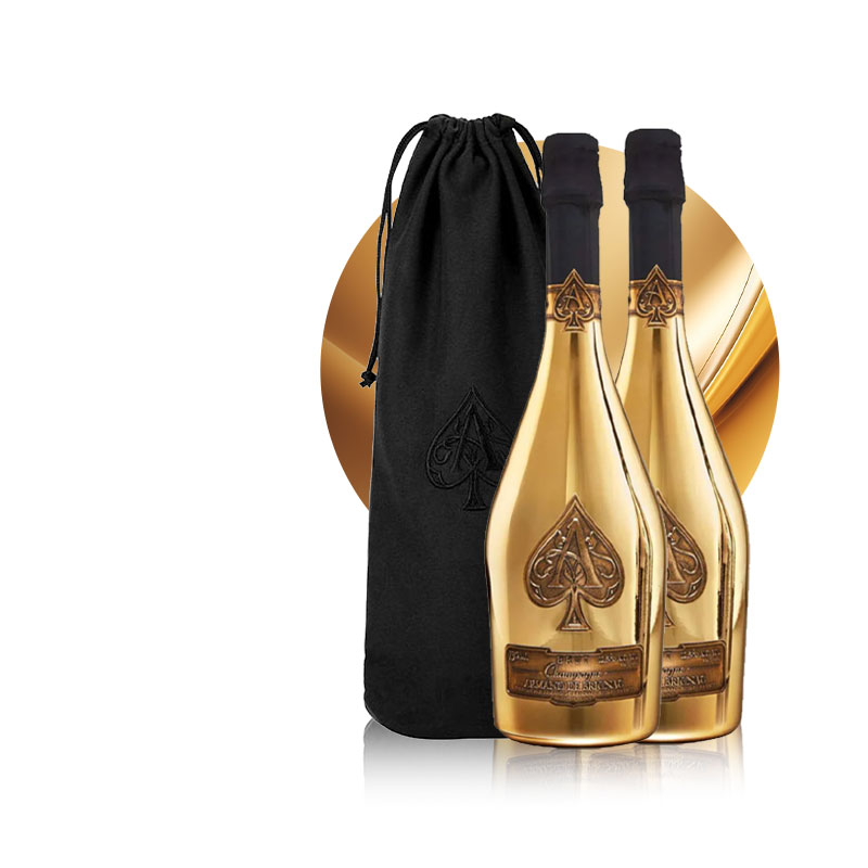 黑桃a 法国香槟750ML双瓶黄金版party高档起泡葡萄酒气泡进口洋酒