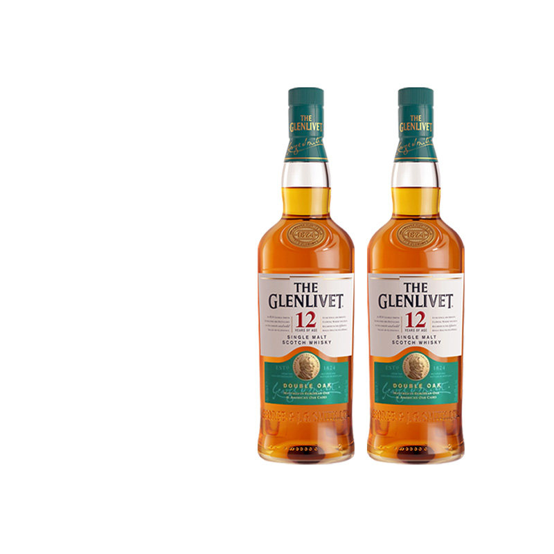 Glenlivet格兰威特12年双桶700ml*2苏格兰单一麦芽威士忌进口洋酒