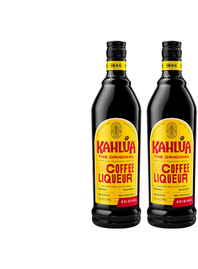 Kahlua甘露咖啡力娇酒1000ML双瓶提拉米苏烘焙甜酒特调利口酒进口