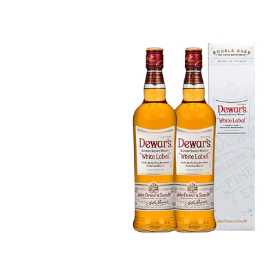 Dewar’s 帝王白牌1000ML双瓶 苏格兰调和威士忌海外进口洋酒调酒