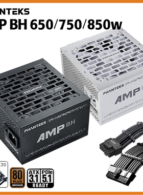 phanteks追风者AMP BH 650W750W/850W 电脑电源 日系主电容蟒纹线