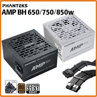 phanteks追风者AMP BH 650W750W/850W 电脑电源 日系主电容蟒纹线