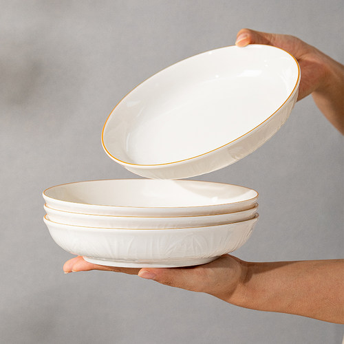 浮雕家用可微波洗碗机陶瓷圆盘