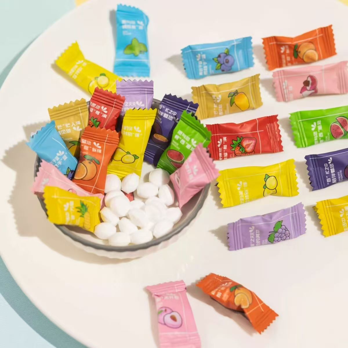 无糖维C含片水果味薄荷糖果清凉