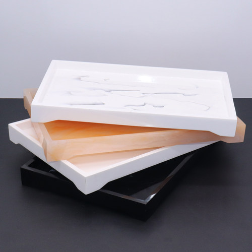 欧式树脂卫浴洗漱托盘浴室用品