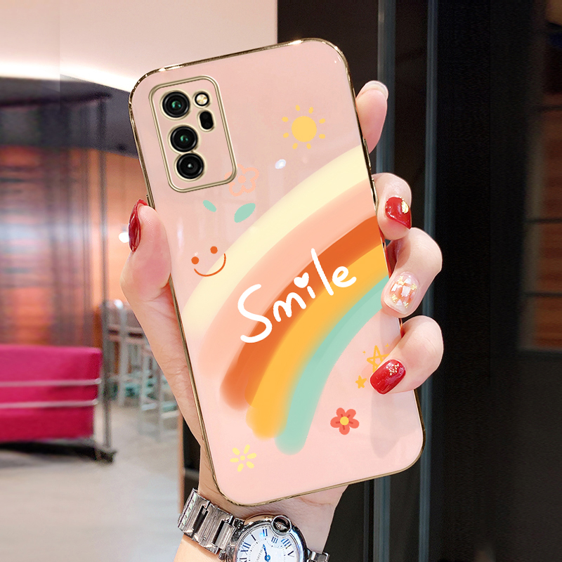笑脸彩虹华为荣耀v30v3o手机壳