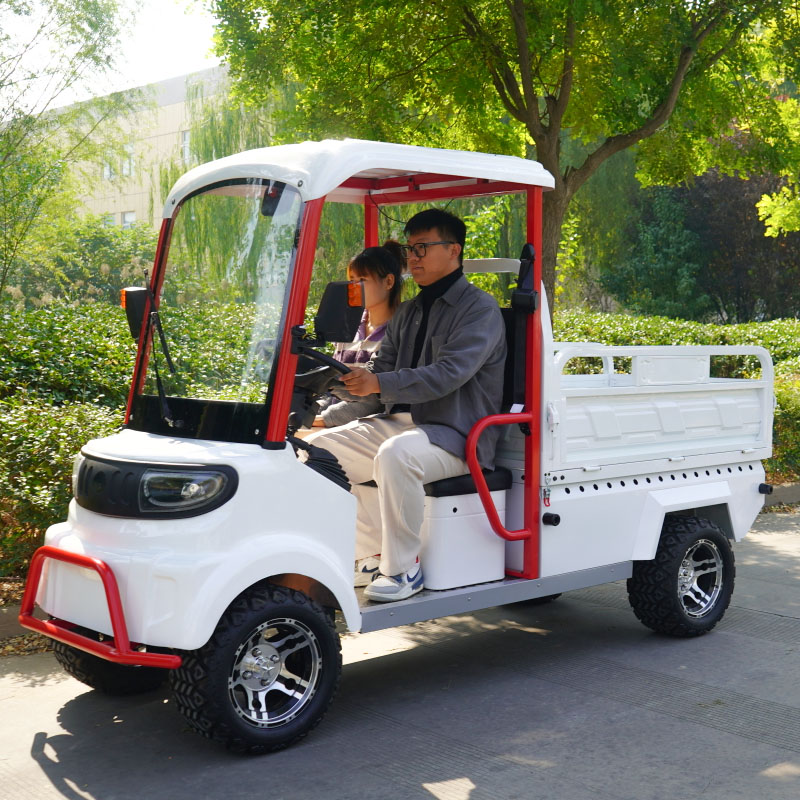 小巴士M10電動(dòng)四輪車戶外旅游景區(qū)觀光車公園酒店山莊擺渡貨斗車