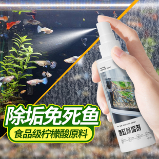 鱼缸除垢剂去水渍玻璃清洗除水垢清洁水锈水碱神器净水养鱼专用剂