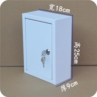 不锈钢储物箱柜子带锁可挂墙大号资料壁置物具工箱室户外牛奶 新款