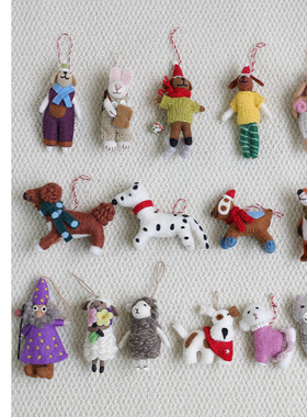 Abbott Vintage【尼泊尔手工羊毛毡挂件】包包挂件配饰