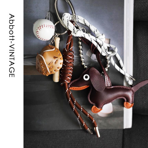 AbbottVINTAGE【miu系挂件】编织挂绳组合绳复古挂件百搭包包挂件