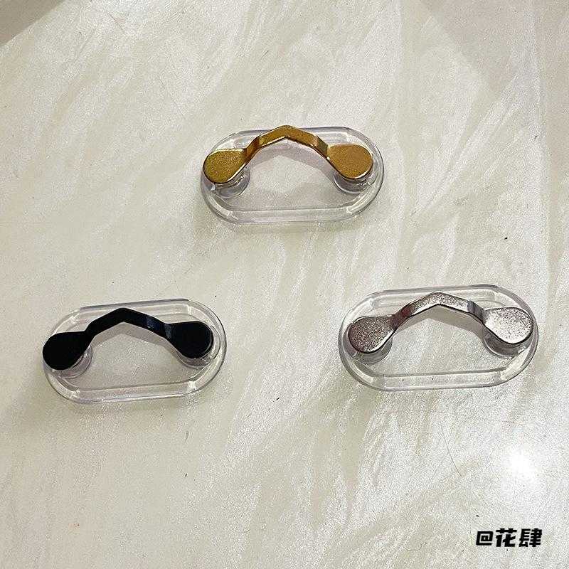 磁铁眼镜架耳机线夹耳机夹收纳架磁性衣领磁扣衬衫V型架胸针迷你