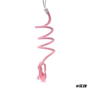 结实2025新款变形耐啄可拉伸棉绳攀爬绳鹦鹉玩具耐用虎皮解闷