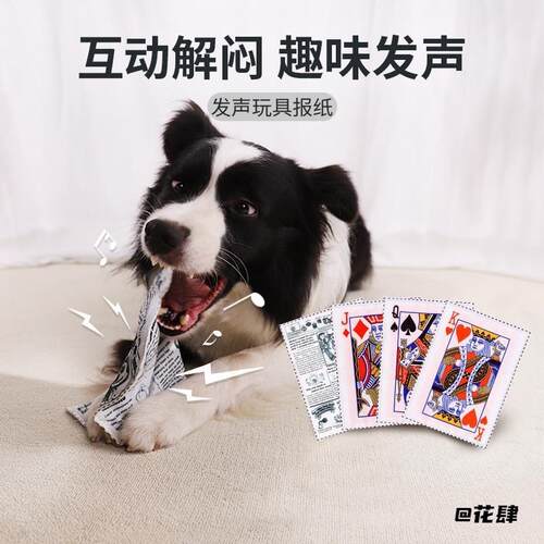仿真报纸逗狗发声玩具宠物自嗨解闷狗狗互动体力幼犬居家响纸消耗