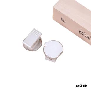 高粘性pp夹文件配件背夹亚克力夹子塑料夹手机可爱挂钩透明带胶