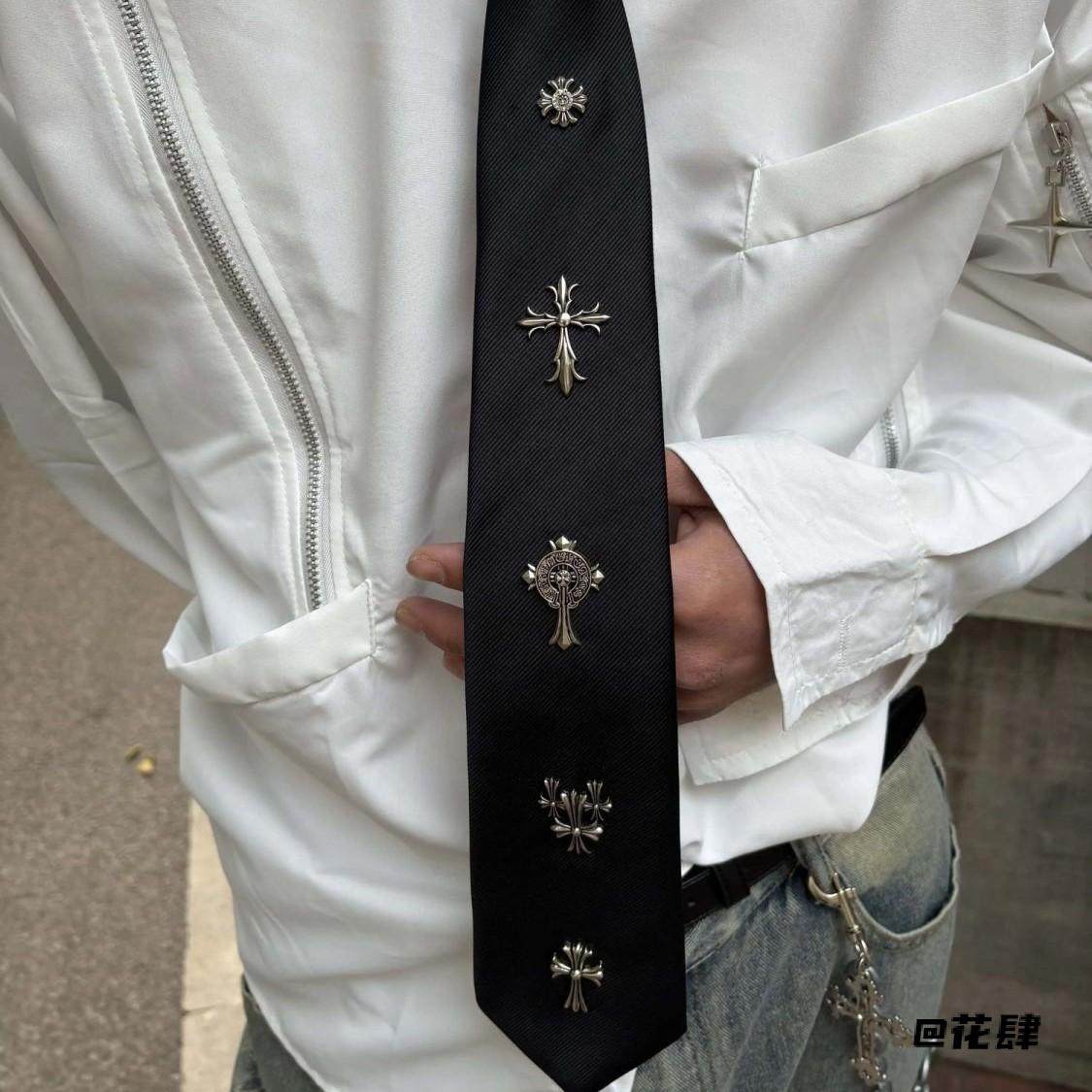 时髦衬衫暗黑风十字架铆钉领带装饰潮男朋克风男女领带高级感时尚,服饰配件/皮带/帽子/围巾,领带,淘宝优惠券,粉丝福利购,淘宝优惠卷