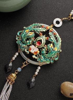 禁步配饰吊坠装饰压襟腰佩佩饰精致汉服旗袍长流苏腰饰装饰品古风