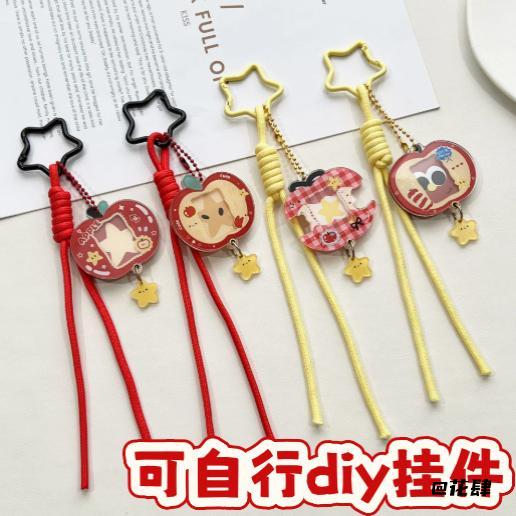 谷美百搭苹果滑片相框钥匙扣爱豆卡包应援猫猫照片迷你亚克力狗狗